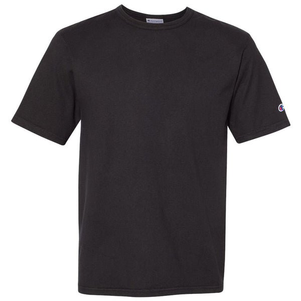 Champion Men's Black Garment Dyed Short Sleeve T-Shirt