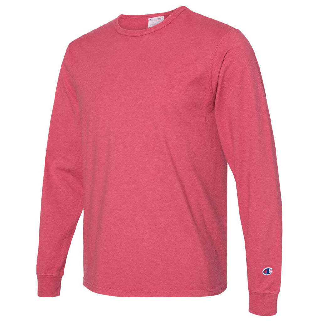 long sleeve red champion shirt