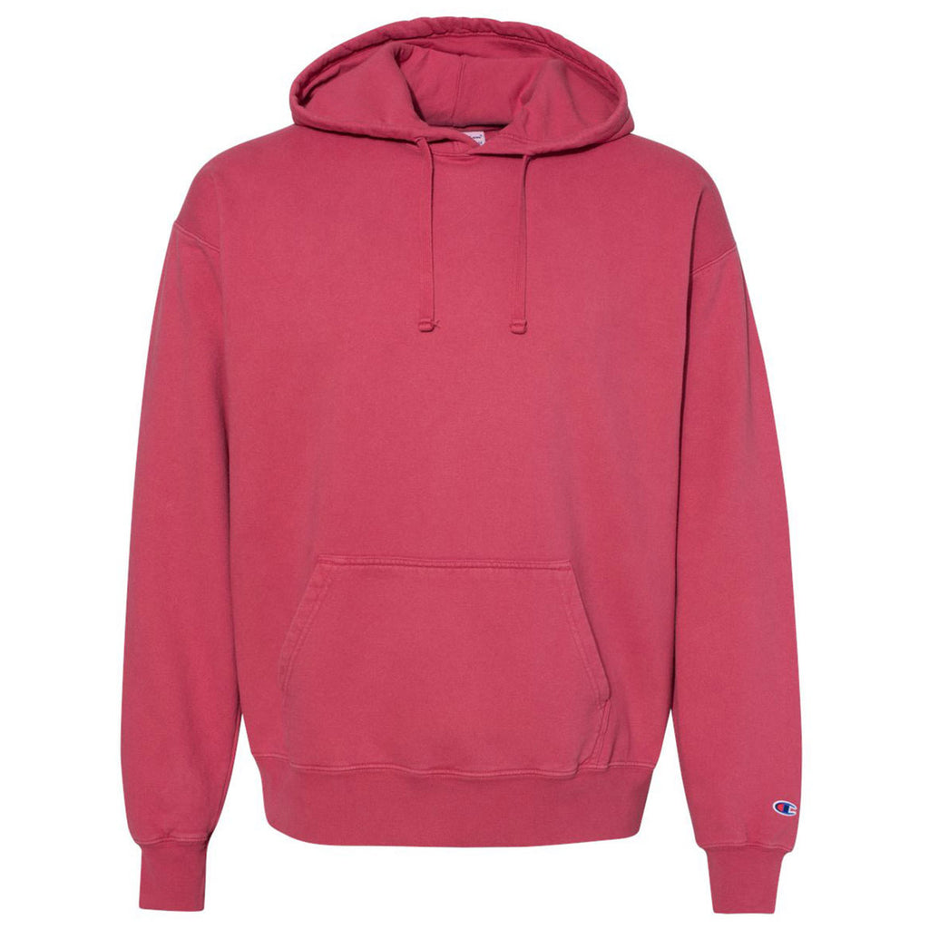 Crimson Garment Dyed Hooded Sweatshirt