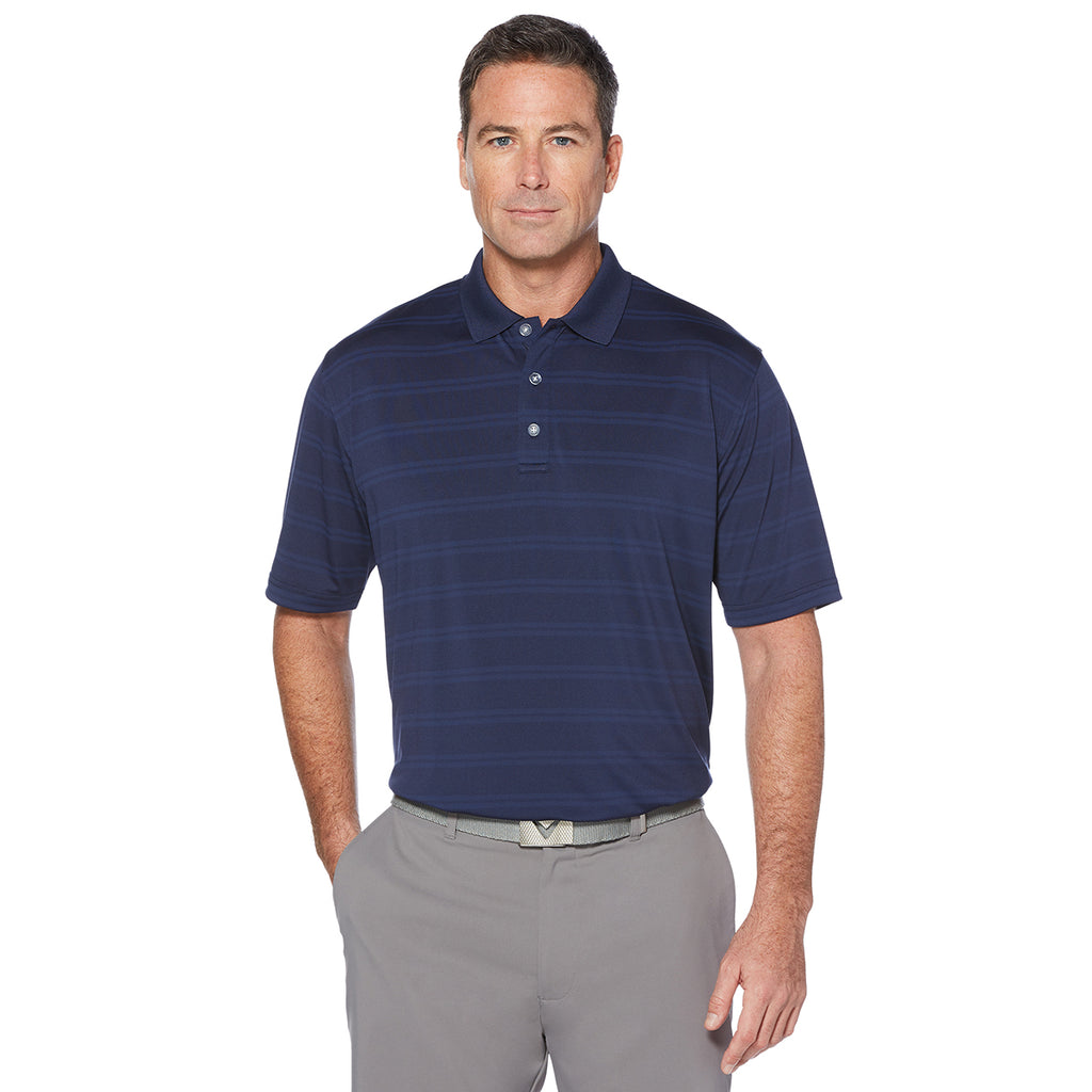 Callaway Men's Peacoat Navy Horizontal Textured Polo