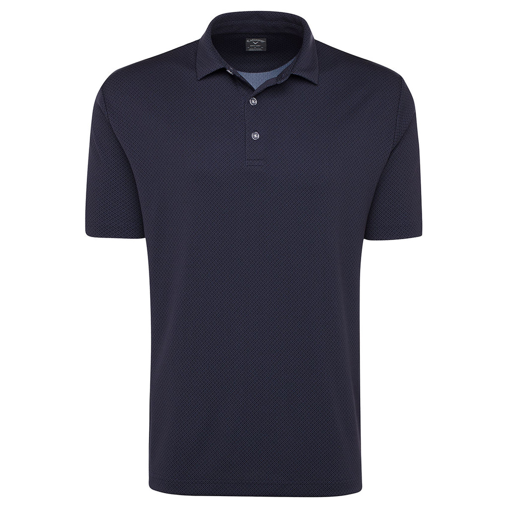 Callaway Men's Peacoat Navy Diamond Jacquard Polo