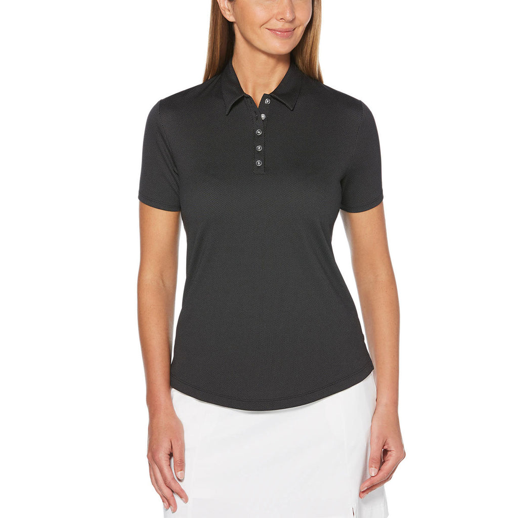 womens black polo