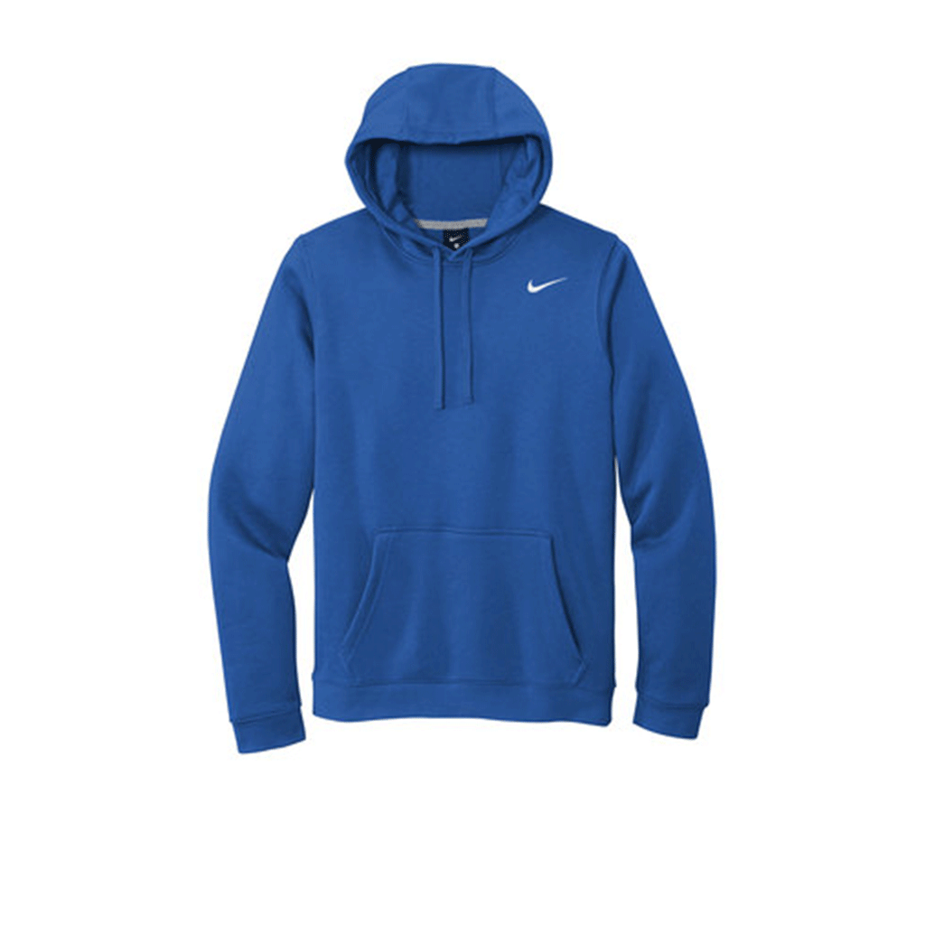 blue nike club fleece hoodie