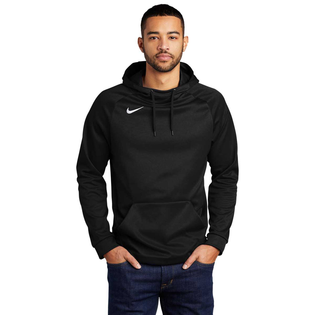 Men's Team Black Therma-FIT Pullover Fleece Hoodie