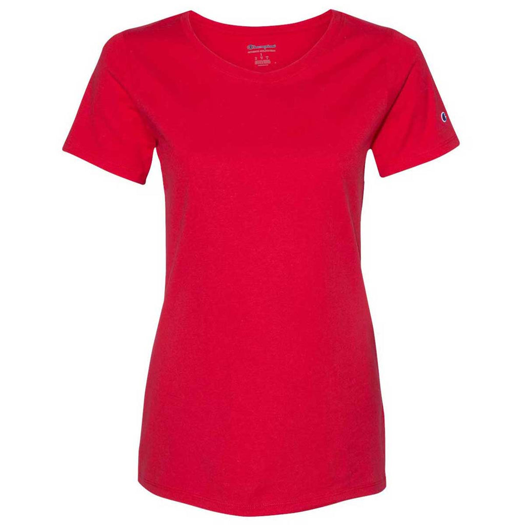 womens red champion shirt