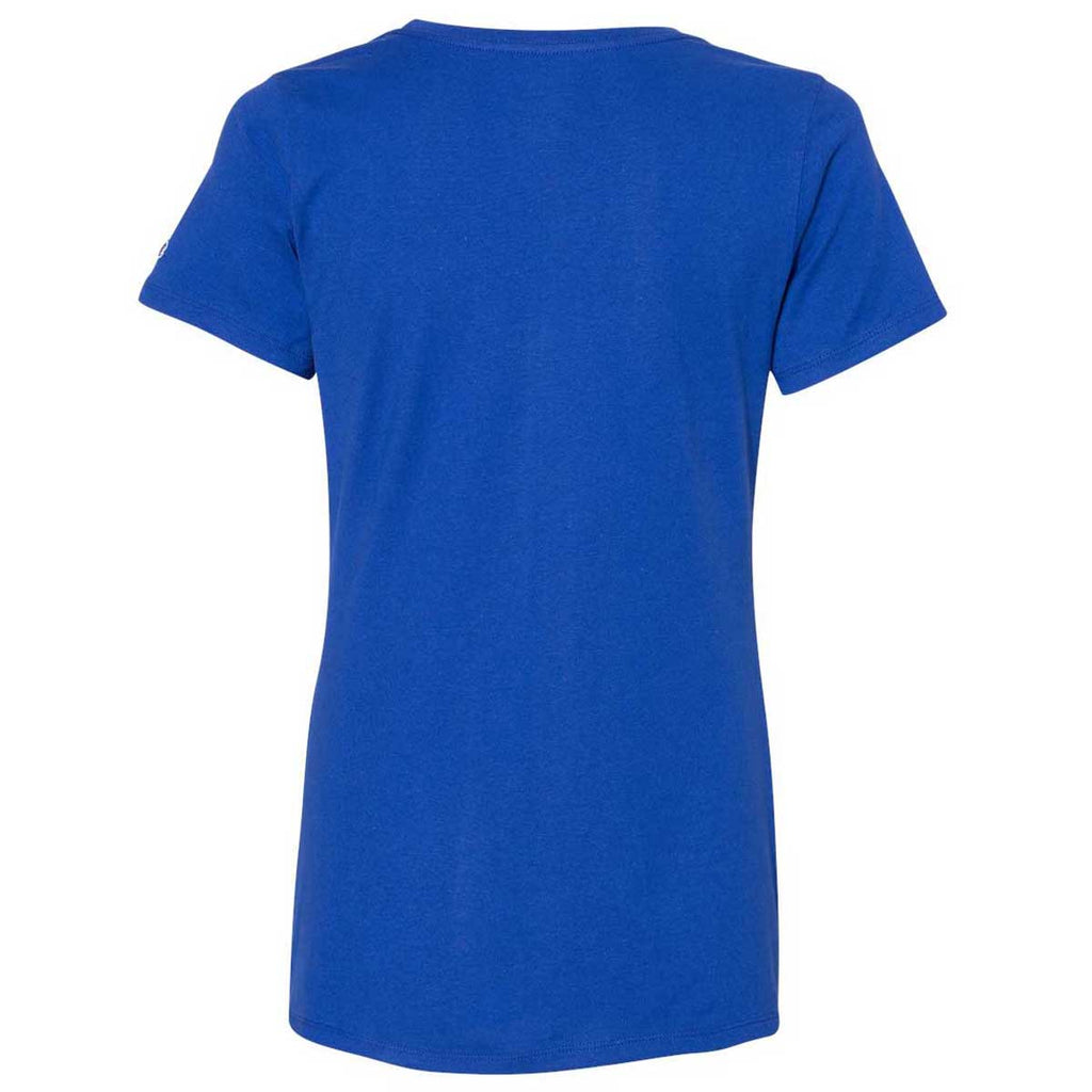 royal blue champion shirt womens