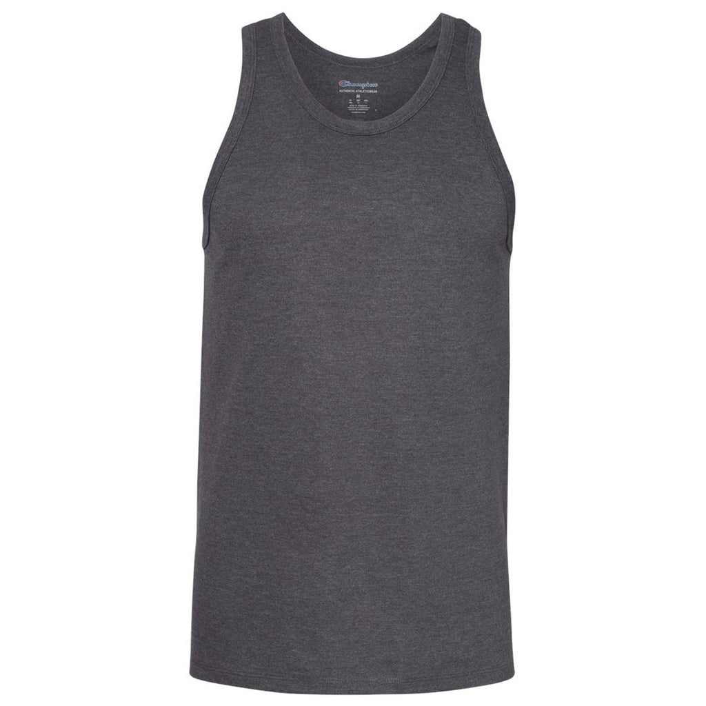 Charcoal Heather Ringspun Cotton Tank Top