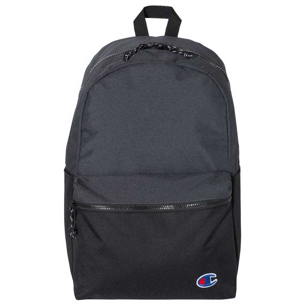 champion black script logo backpack