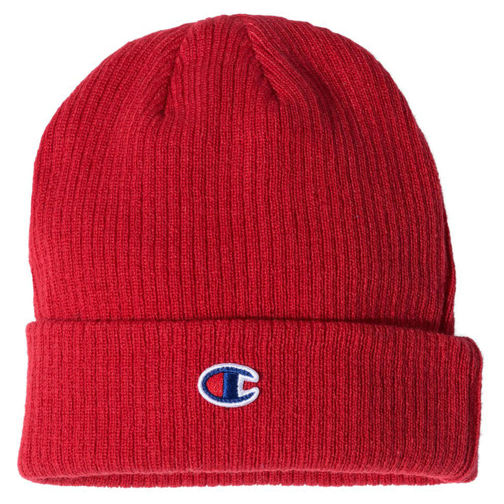 champion beanie red