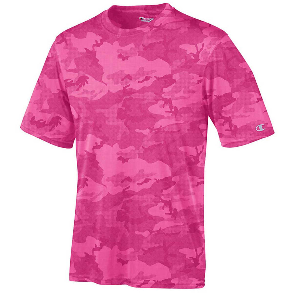 champion t shirt mens pink