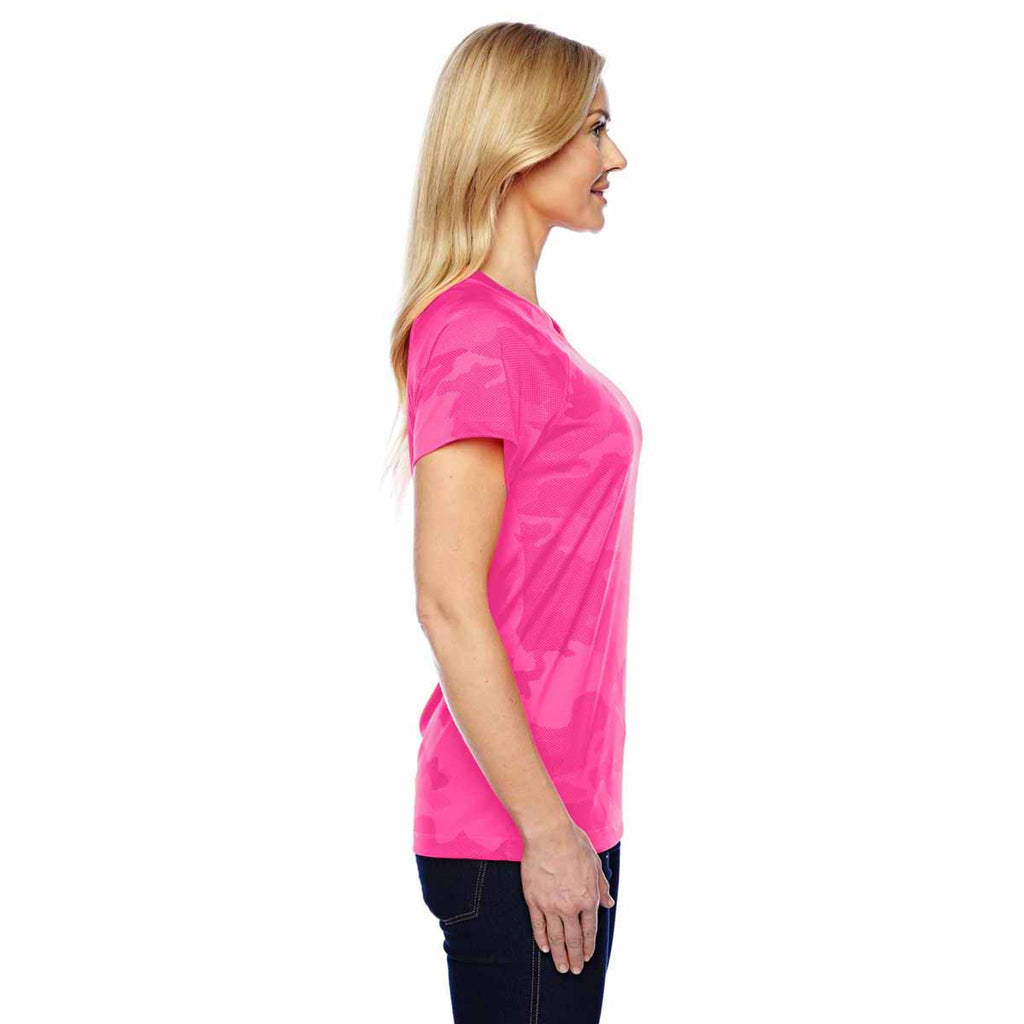 pink champion t shirt women's