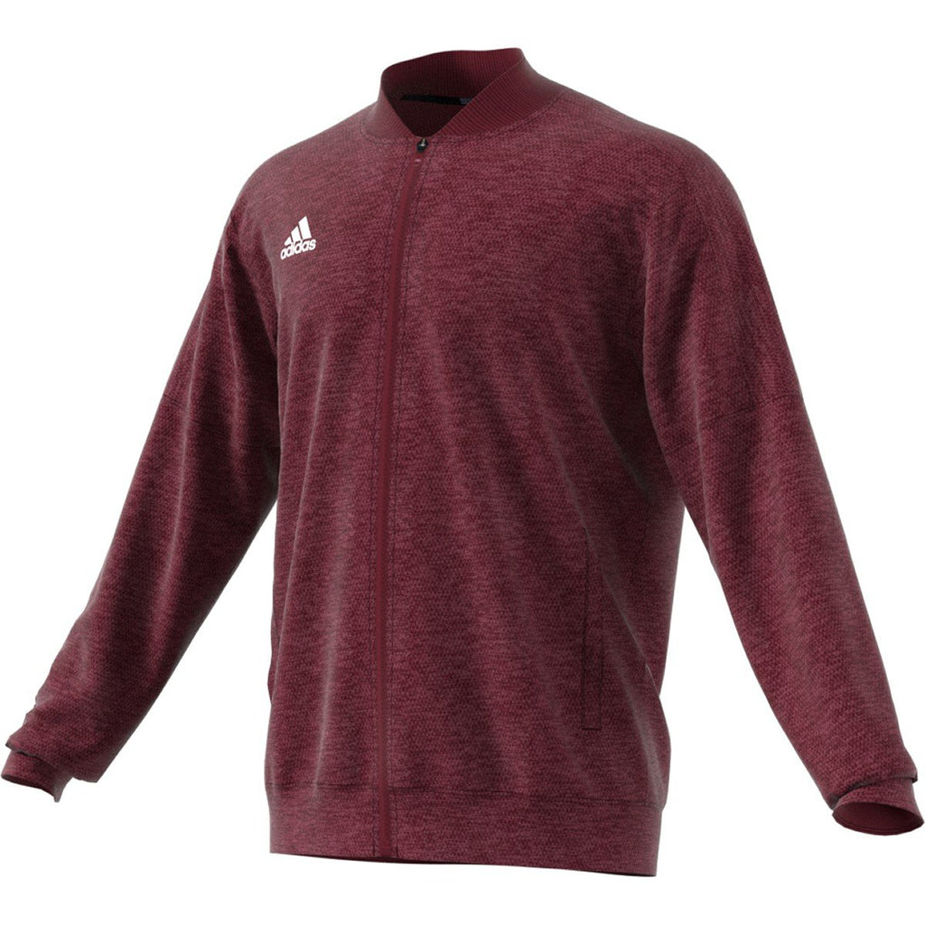 burgundy adidas bomber jacket