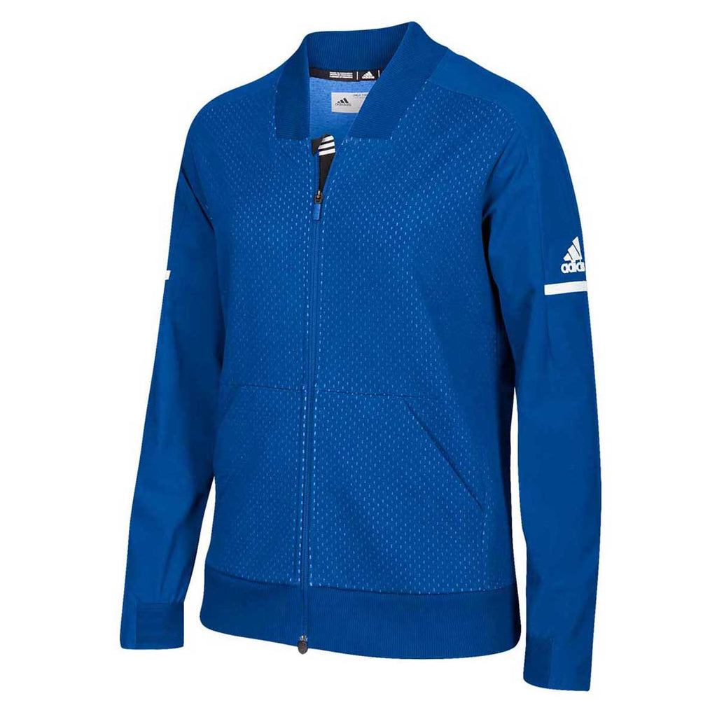 adidas blue womens bomber jacket