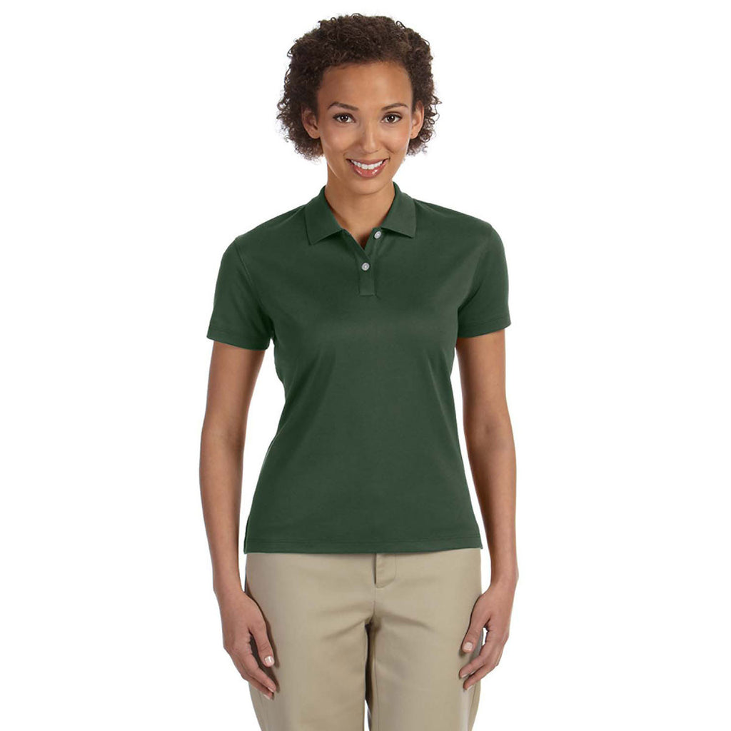 Devon & Jones Women's Forest Green Pima-Tech Jet Pique Polo