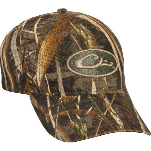 Drake Waterfowl Realtree Max-5 6 Panel Cotton Oval Raised Logo Cap