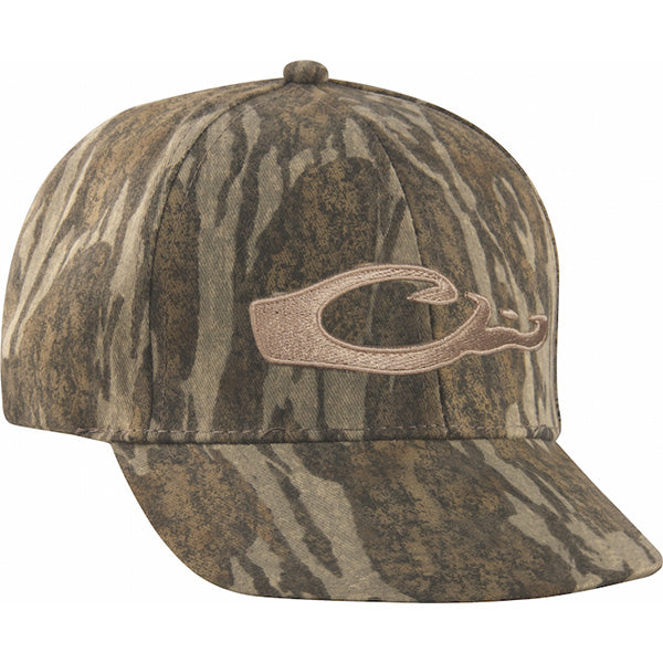 Drake Waterfowl Mossy Oak Bottomland Camo Flat Bill Cap