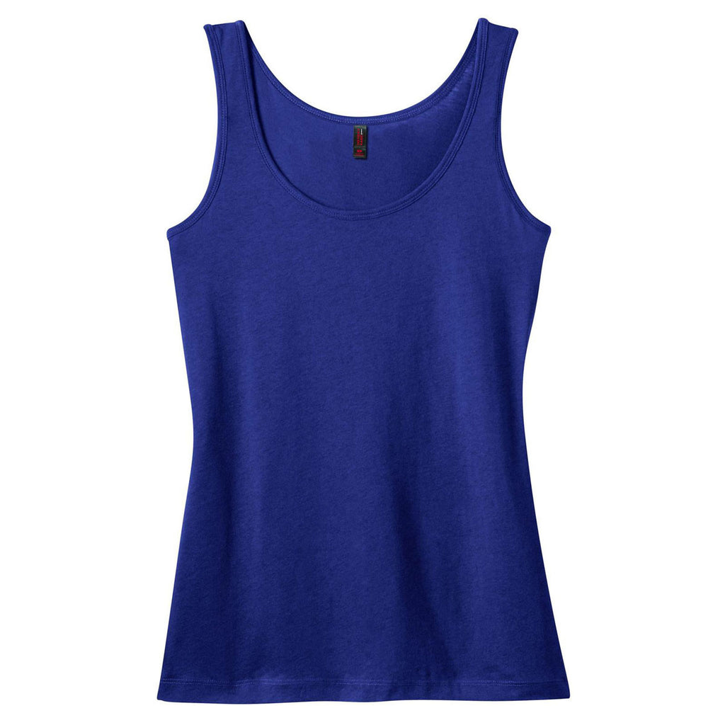 District Made Women's Lapis Blue Modal Blend Tank