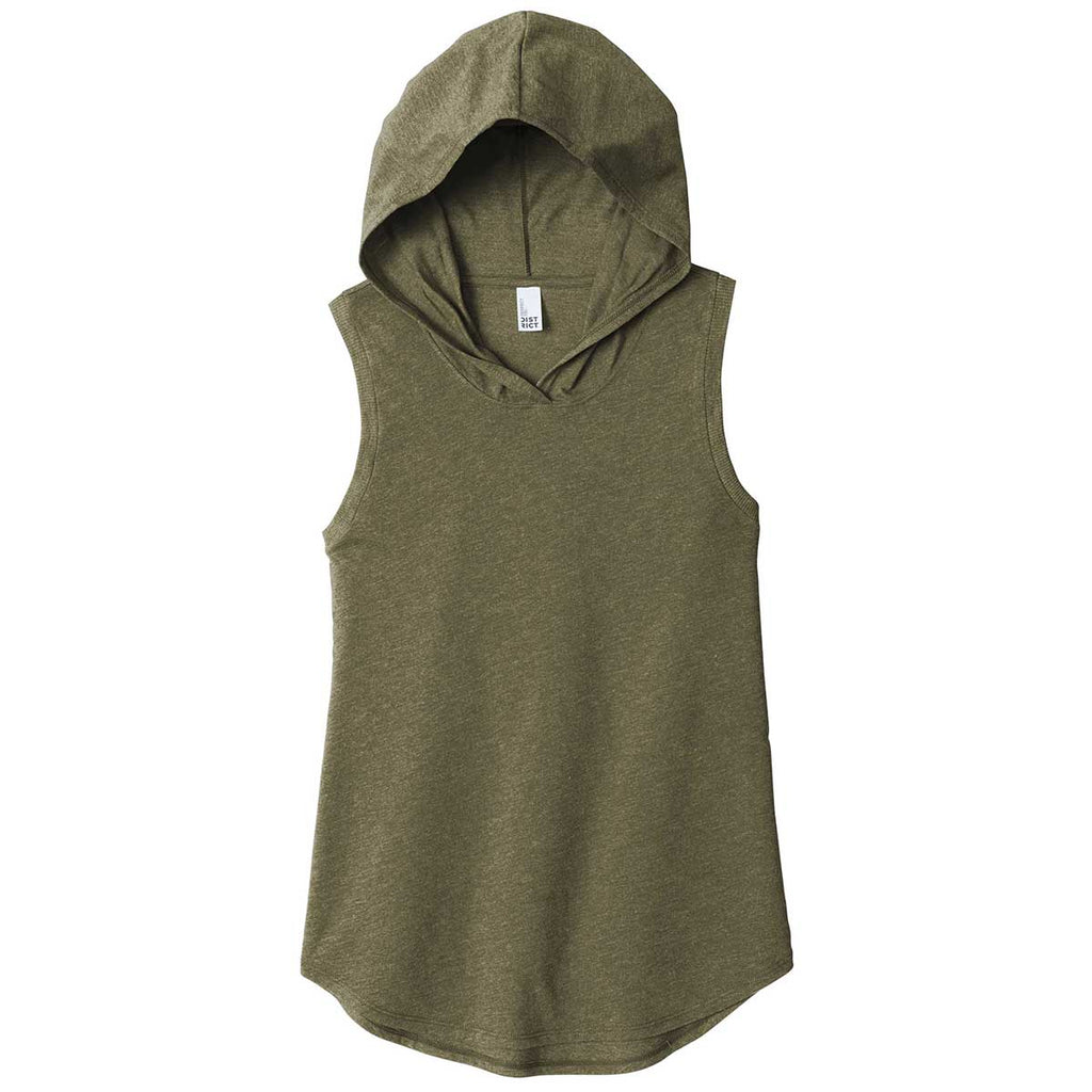 brown sleeveless hoodie