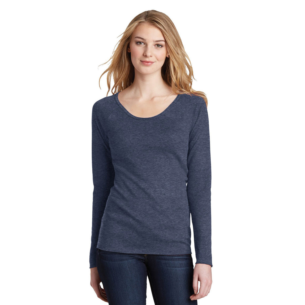 District Women's Navy Heather Long Sleeve Thermal