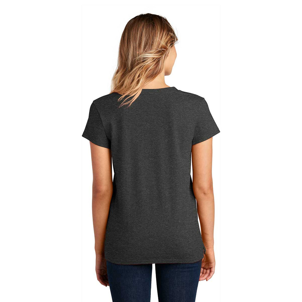 District Women's Charcoal Heather Re-Tee V-Neck