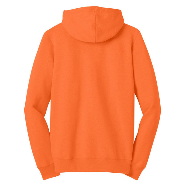 District Women's Neon Orange The Concert Fleece Full-Zip Hoodie