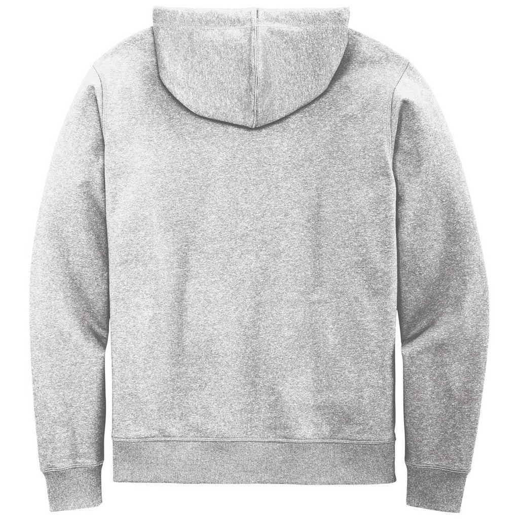 ninth hall bleach heather grey pullover hoodie