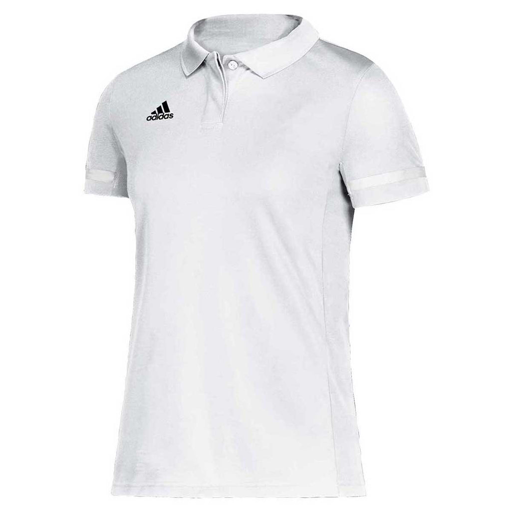 Adidas Women S White Black Team 19 Polo