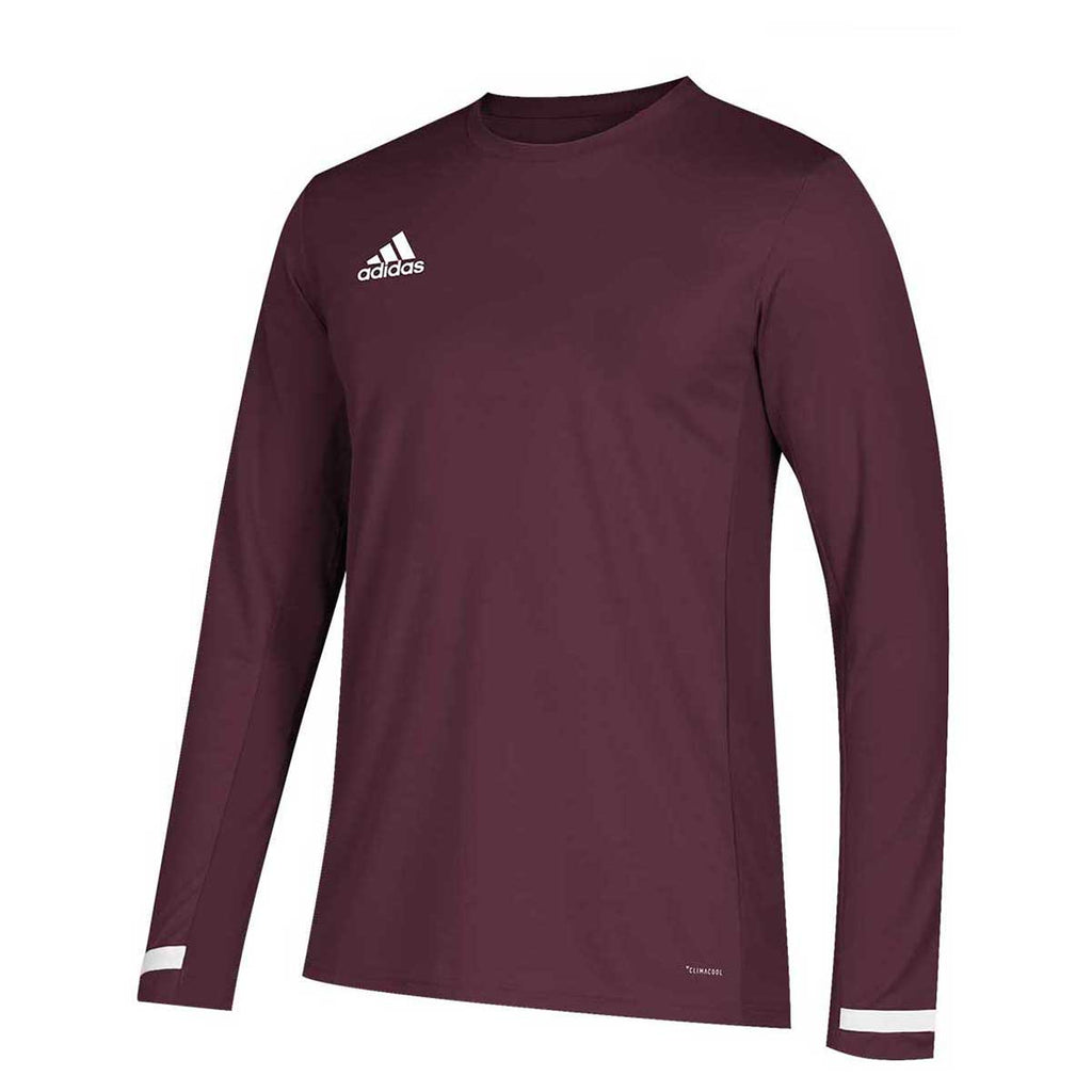 Maroon/White Team 19 Long Sleeve Jersey