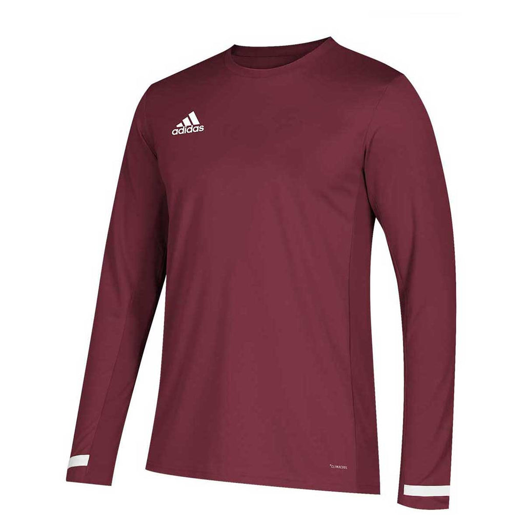 burgundy adidas shirt