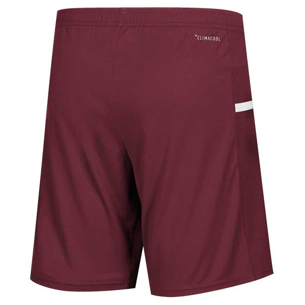 burgundy adidas shorts