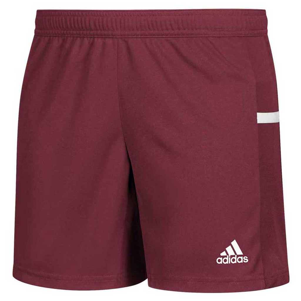 burgundy adidas shorts