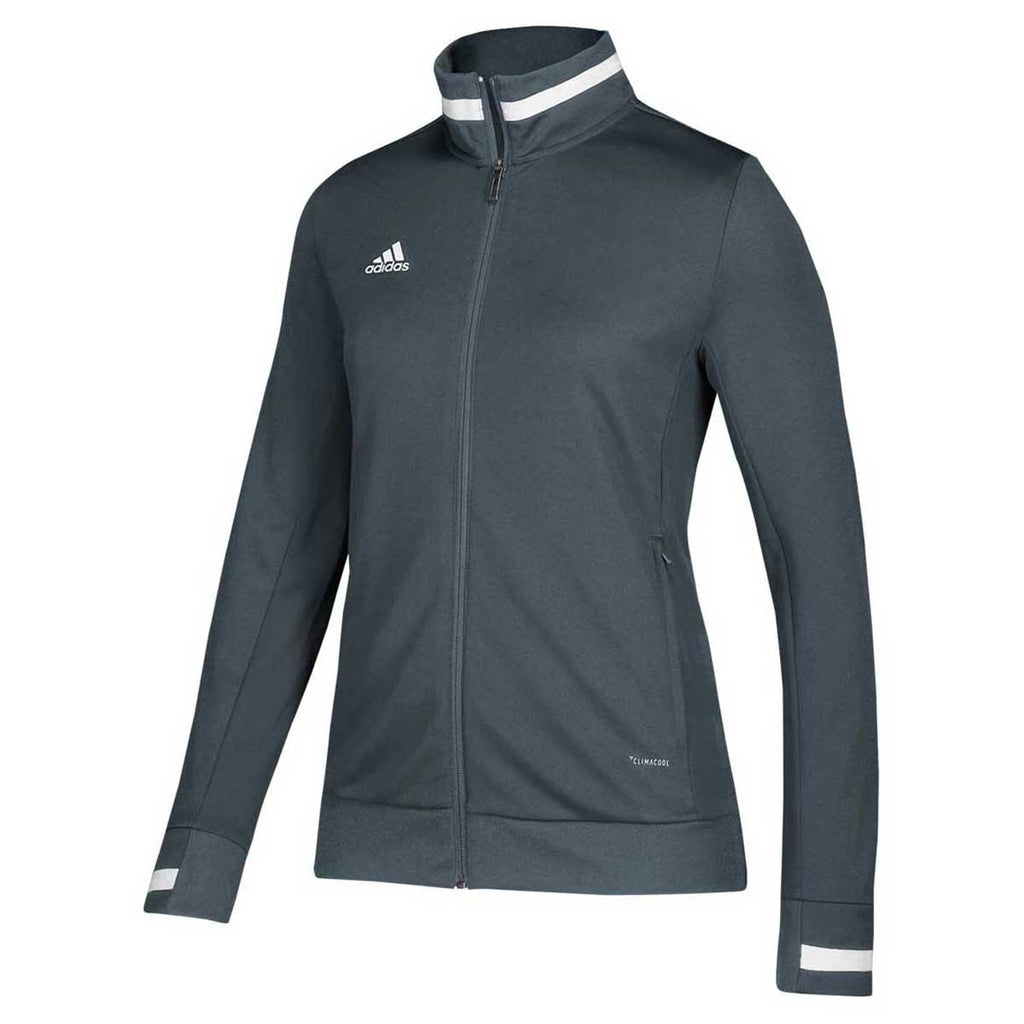 grey adidas track jacket women's