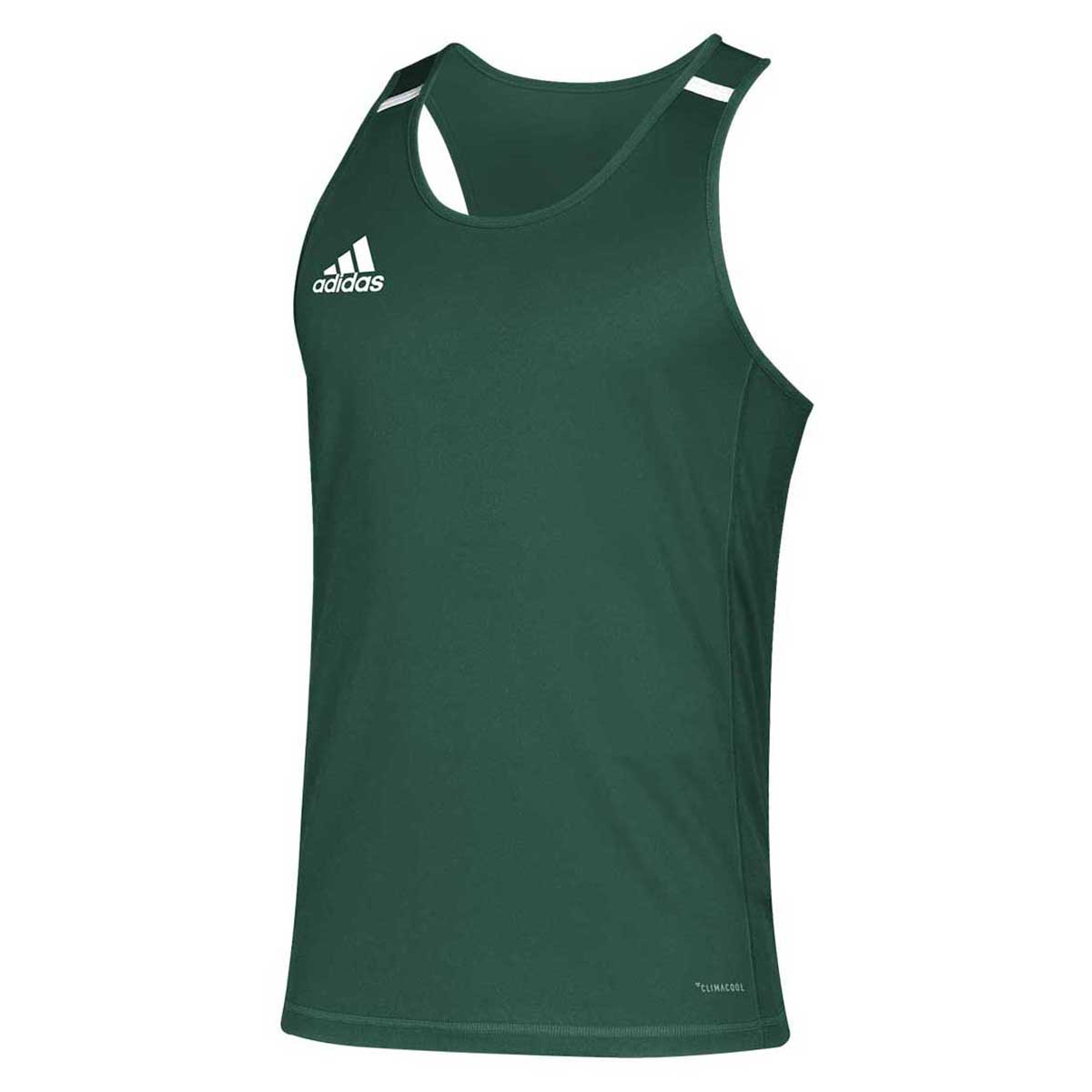 adidas Dark Green/White Team 19 Tank