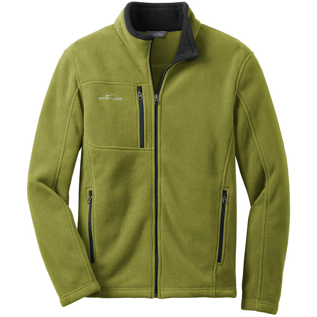 Eddie Bauer Men's Palm Green Full-Zip Fleece Jacket