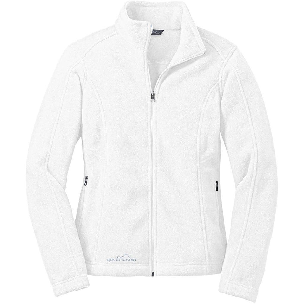 Download Eddie Bauer Women's White Full-Zip Fleece Jacket