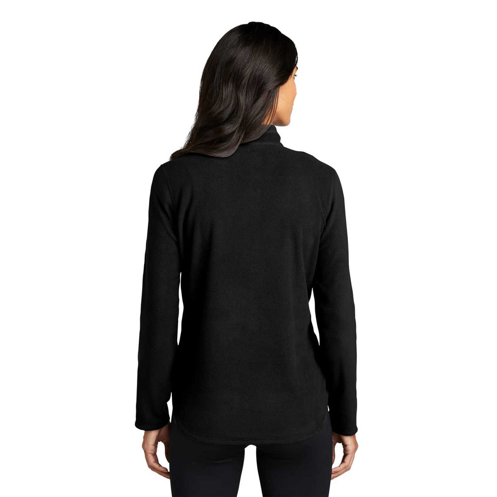 Download Eddie Bauer Women's Black Half Zip Microfleece Jacket