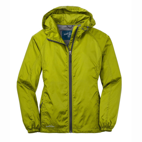 Eddie Bauer Women's Pear Green Packable Wind Jacket