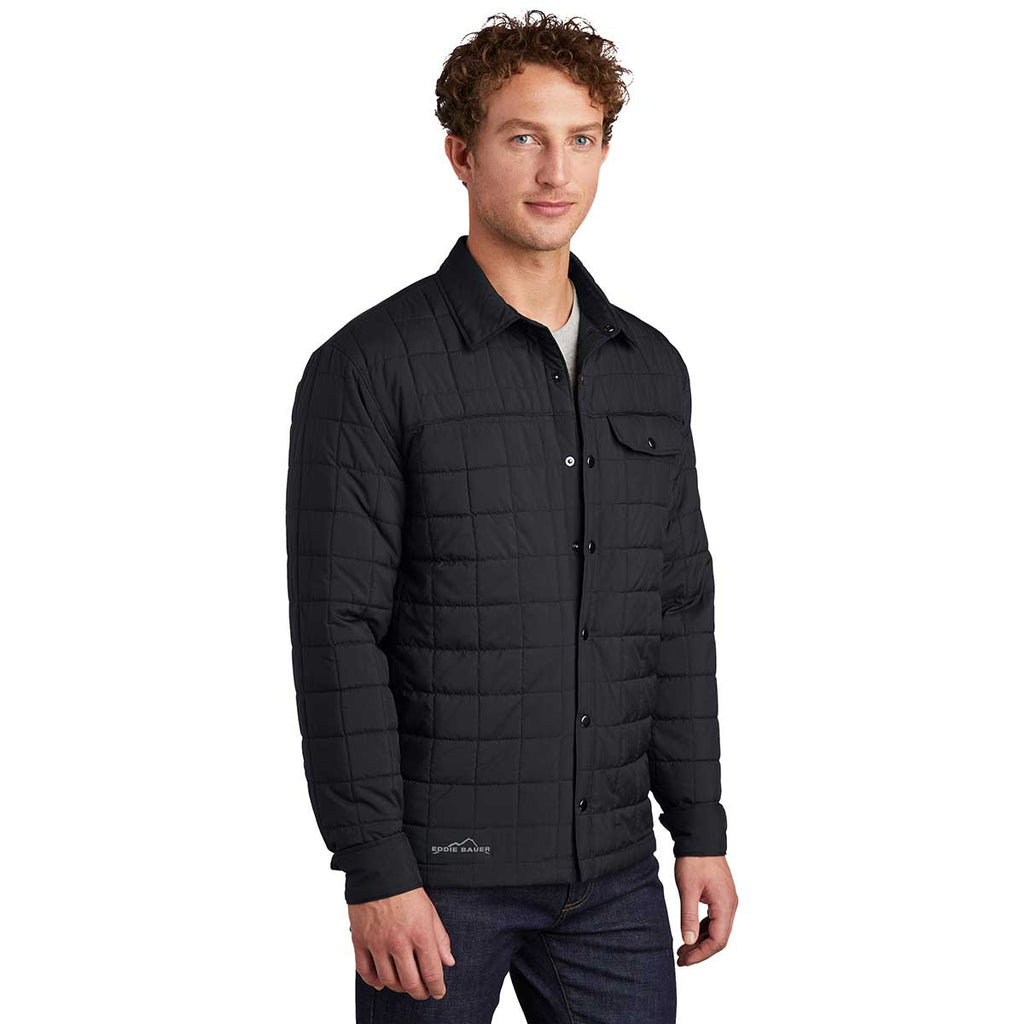 Eddie Bauer Men's Black Shirt Jacket