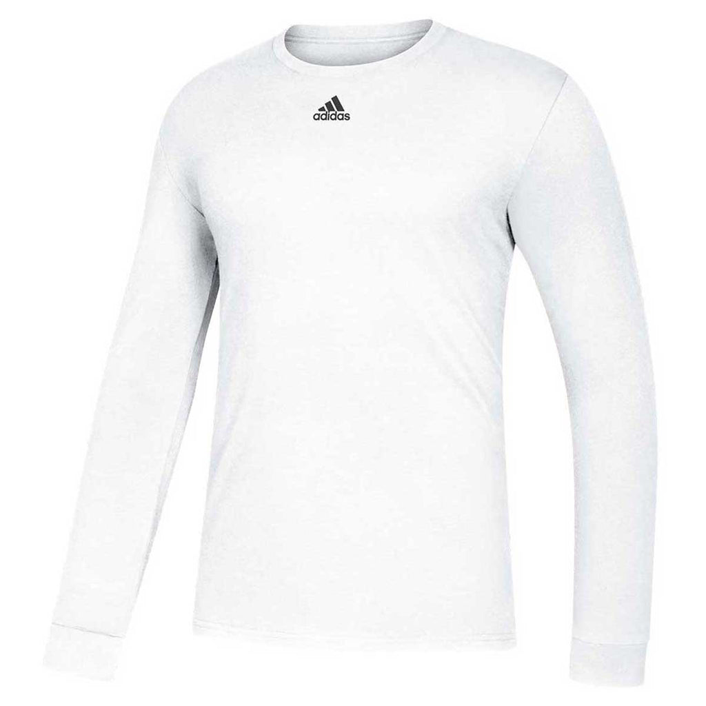 adidas long sleeve shirt white