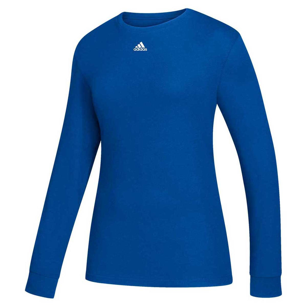 Adidas Women S Collegiate Royal Amplifier Long Sleeve Tee