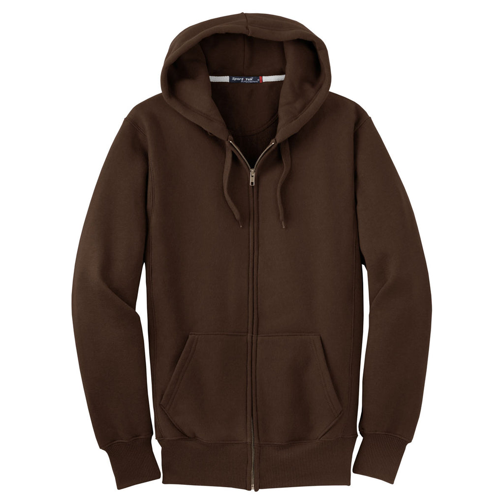 brown hooded sweatshirt