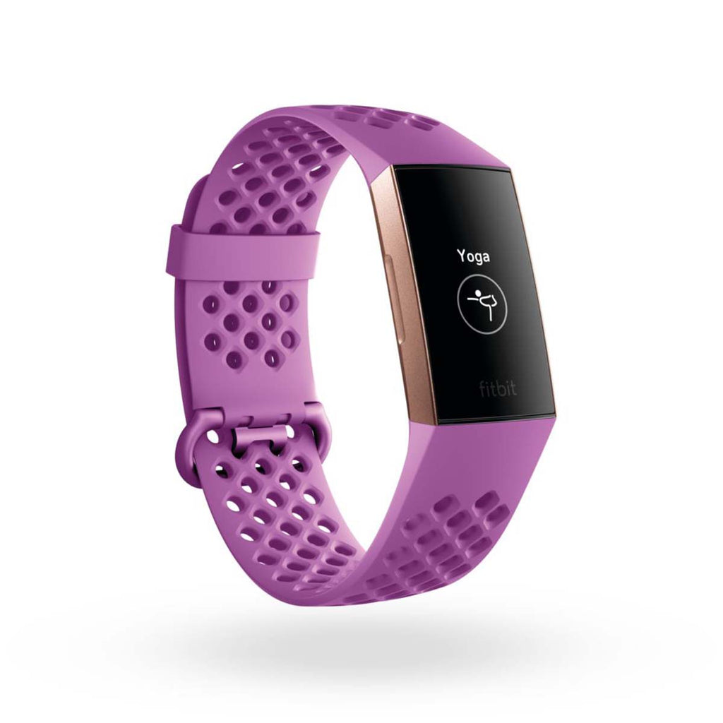 fitbit charge 3 lavender rose gold