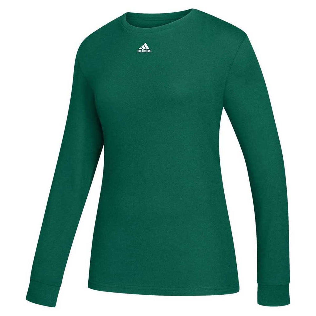 adidas green shirt women's