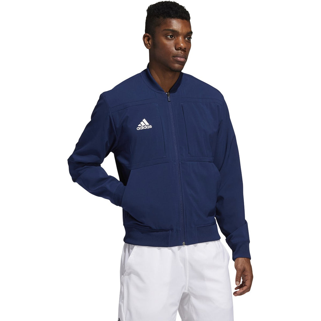 adidas navy bomber jacket