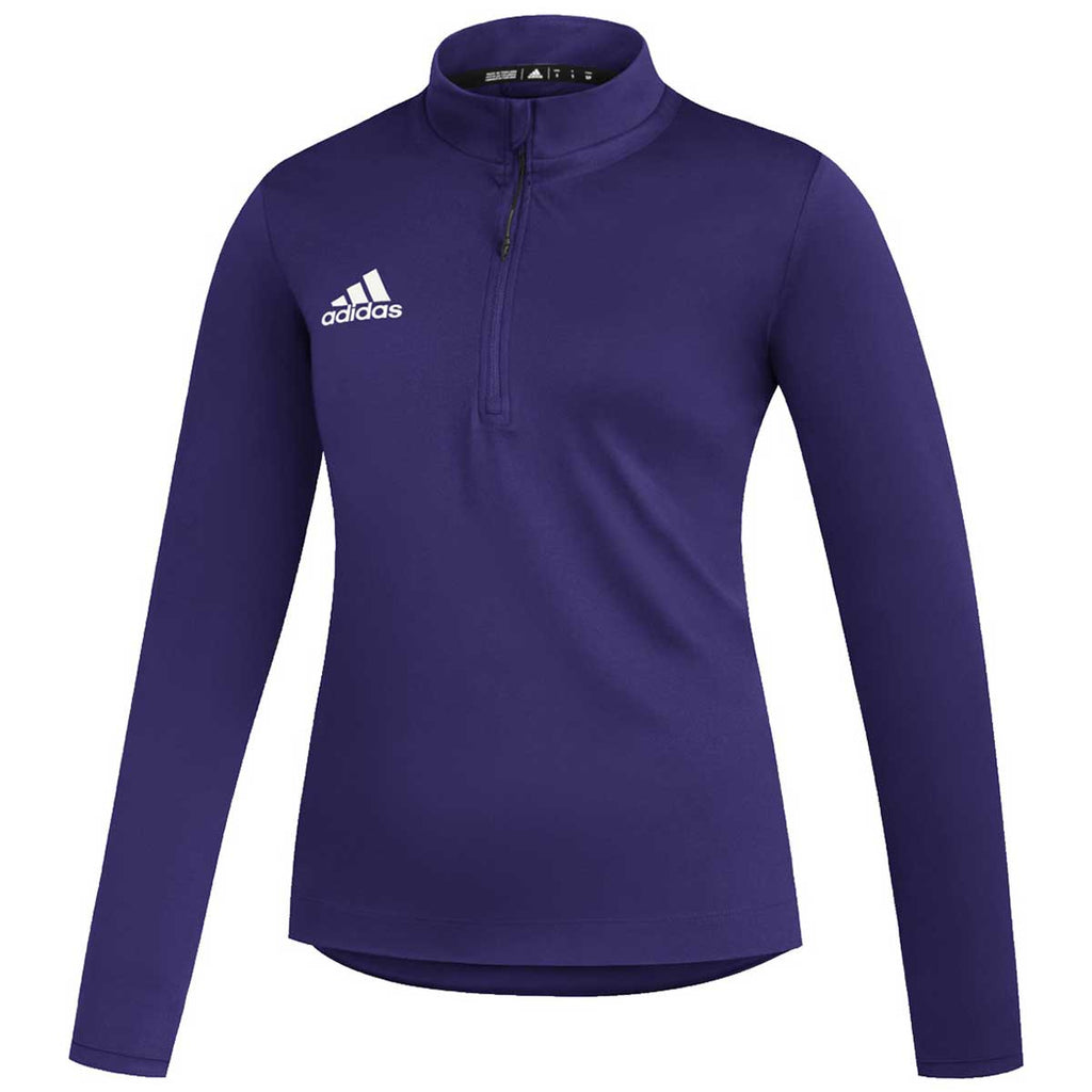 Adidas Women S Team Collegiate Purple White Under The Lights Long Slee