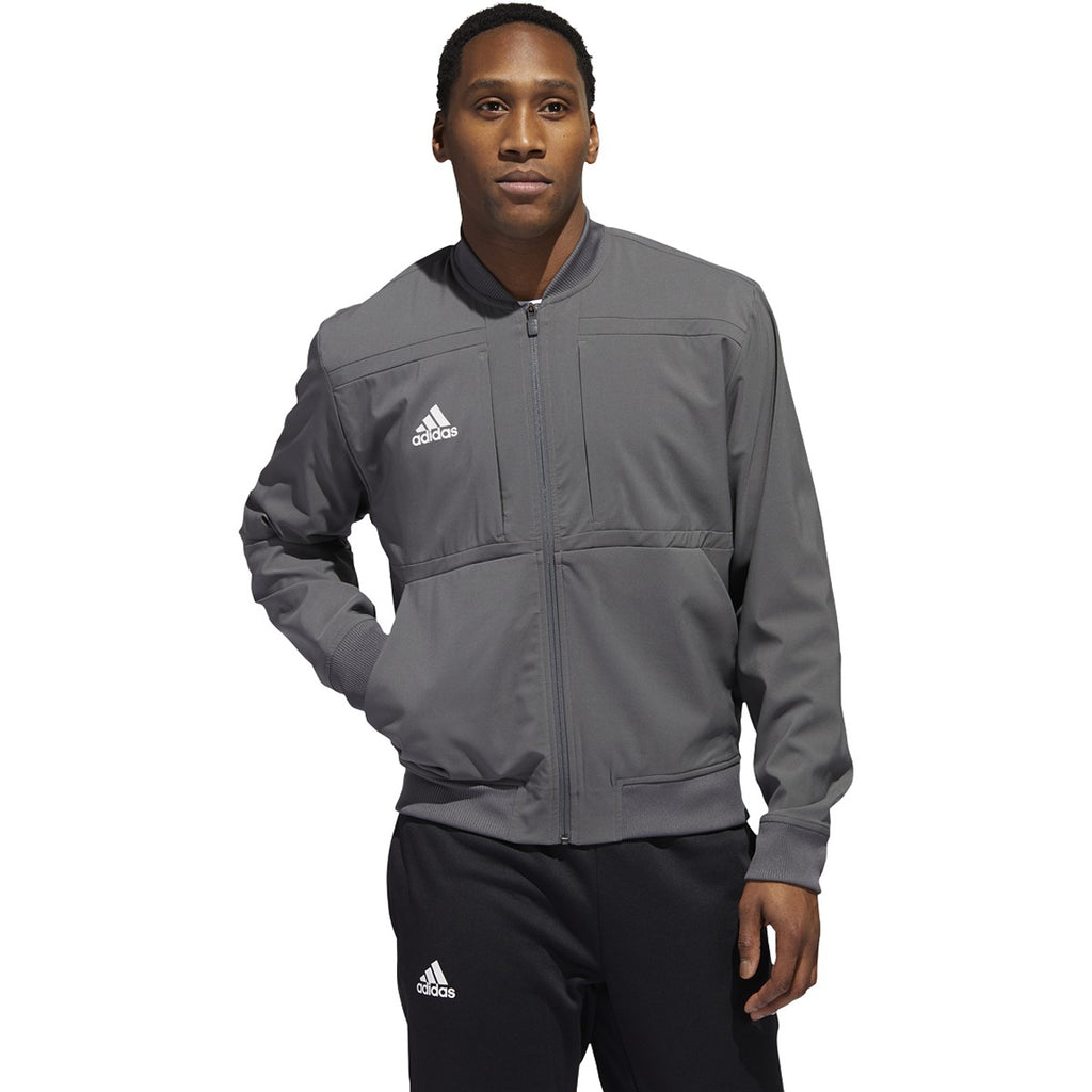 adidas jacket gray