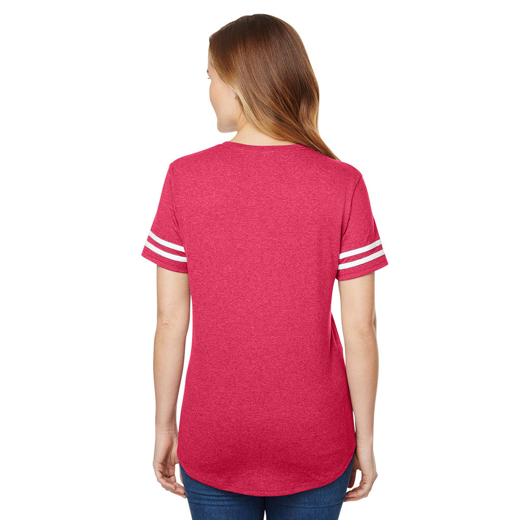 gildan heather red