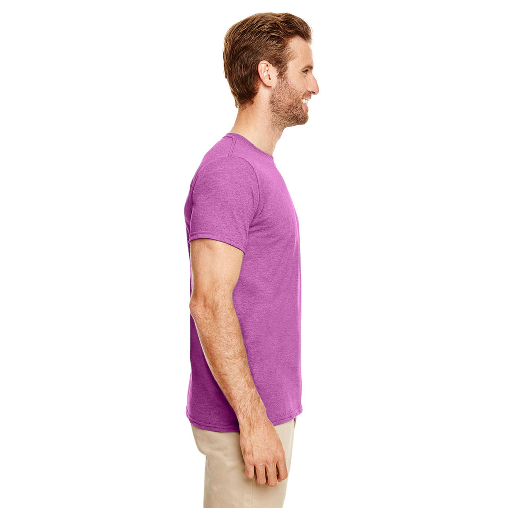 Download Gildan Men's Heather Radiant Orchid Softstyle 4.5 oz. T-Shirt