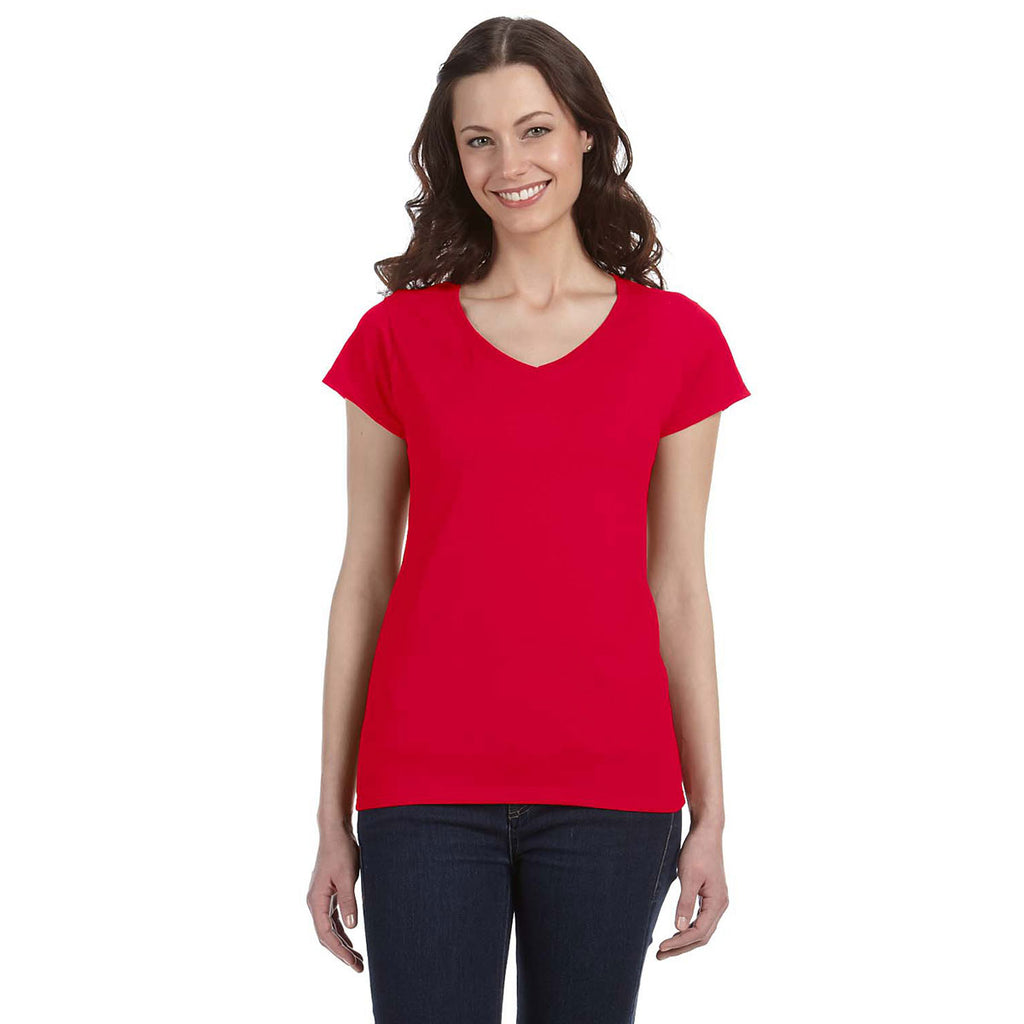 gildan cherry red t shirt