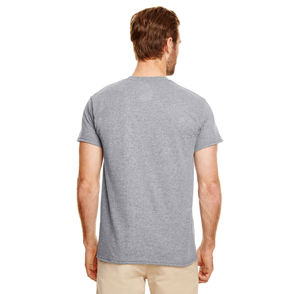 Gildan Men's Graphite Heather 5.5 oz. 50/50 Pocket T-Shirt